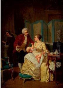 Jeune Mere by Leon Delachaux