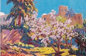 < Coin De Jardin Pres De La Fontaine, Sidi Bou Said, 14er Avril 1933 Au Matin >. < Coin De Jardin Pres De La Fontaine, Sidi Bou Said, 14er Avril 1933 Au Matin >.