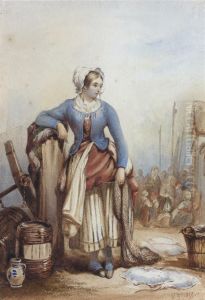 La Jeune Pecheuse by Auguste Delacroix