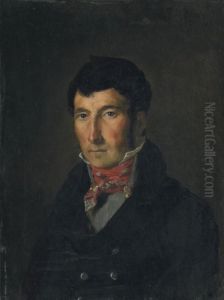 Portrait De Fougerat by Eugene Delacroix