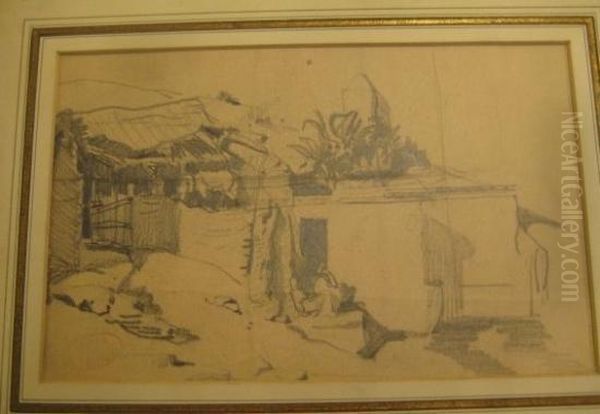 Three Pencil Drawings. - view 1