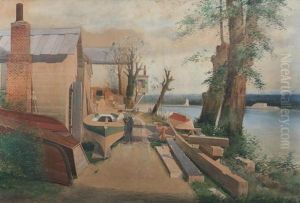 Boat Building Along The Potomac River