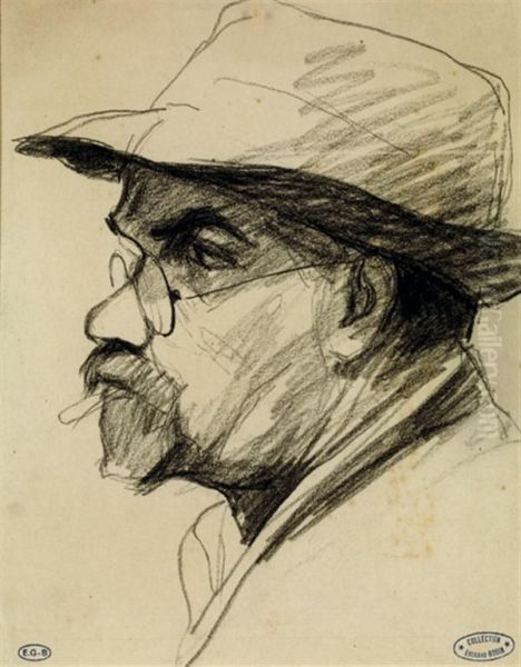 Portrait De Maximilien Luce De Profil - view 1
