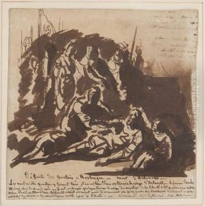 Study For 'defaite Des Gantois A Rosbecque - Morte D'artevelt'