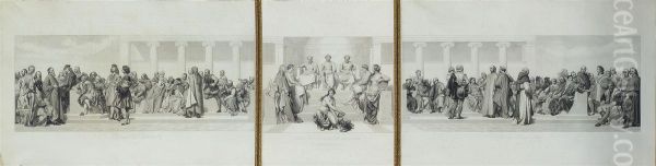 L'hemicycle De L'ecole Des Beaux-arts Par Louis Henriquel-dupont (le Blanc 5) - view 1