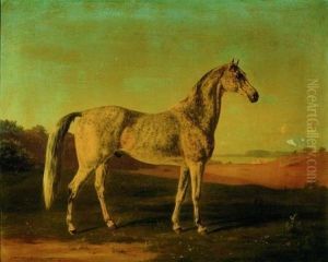 Portrait Of A Horse by Henri Delattre