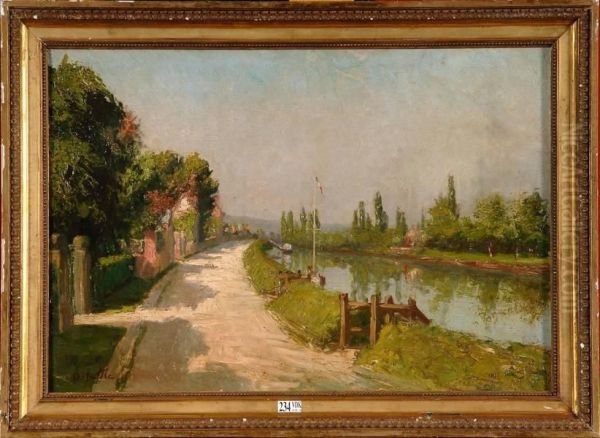 Bord De Riviere Dans Les Environs De Rouen - view 1