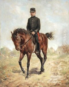 Militar A Caballo by Jules Delaunay