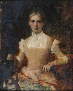Marguerite Au Rouet by Jules-Elie Delaunay