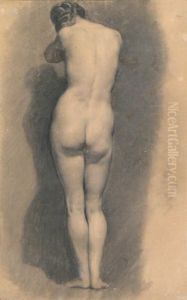 Nude Standing by Jules-Elie Delaunay