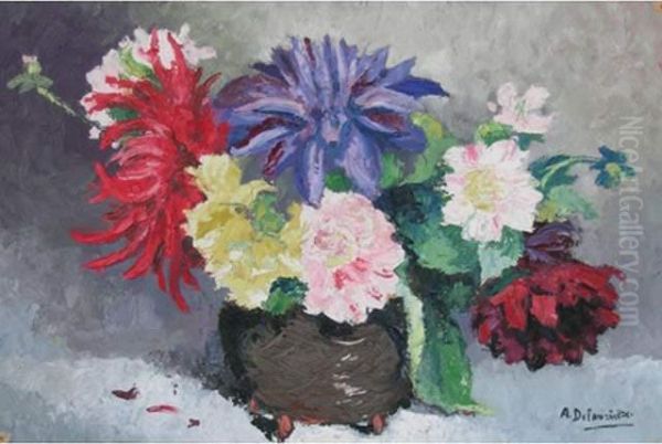 Delauzieres . Fleurs Dans Un Vase - view 1