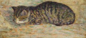 Petit Chat Endormi by Henri Delavallee