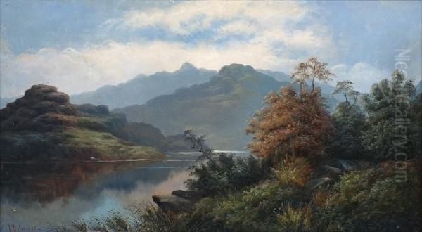 Riverscene With Mountains - view 1
