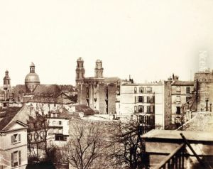 Vue Des Tours De L'eglise Saint-sulpice by Jules Delbet