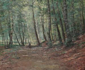 Woodview With Shepherd by Leon Delderenne