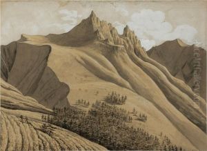 Album De 72 Vues D'auvergne, Executees Lors Du Voyage De 1821 [ ; 72 Views Of Auvergne ; Pen And Brown Ink, Wash Drawing, Lead Pencil] by Etienne Jean Delecluze