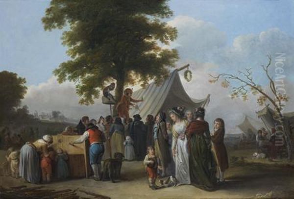 La Lanterne Magique Et Le Charlatan Dans Une Fete Villageoise - view 1