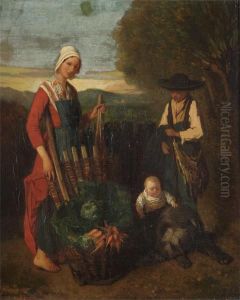 The Vegetable Harvest by Adolf Delestre