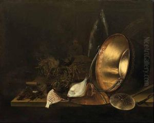 Natura Morta Con Pesci by Cornelis Jacobsz Delff