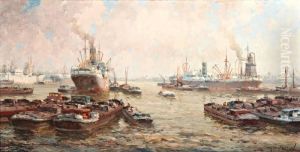 Bedrijvigheid In Rotterdamse Haven