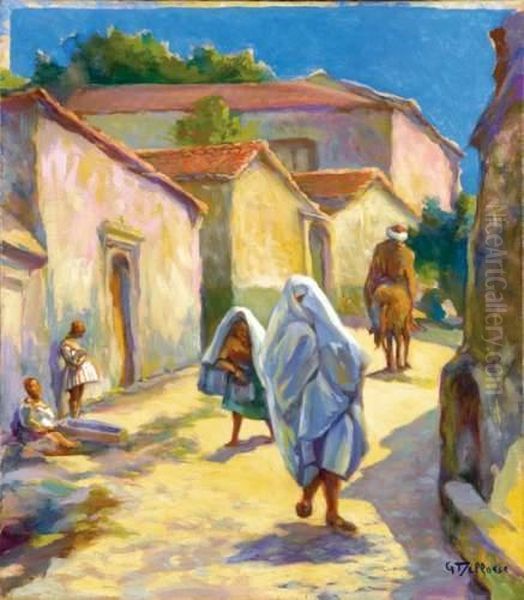 Rue De Village Animee En Afrique Du Nord - view 1