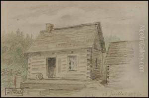Log Cabin by Georges Marie Joseph Delfosse