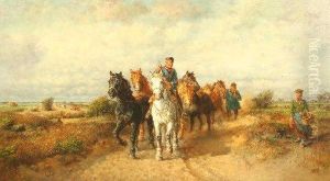 Begegnung Auf Dem Felde by Moritz Delfs