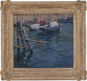 Harbor Scene by Arnaldo Delisio