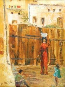 Calle De Pueblo by Aline V. Delisle