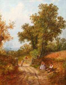 Figures On A Country Lane