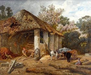 A Farmyard Corner by John Henry Dell