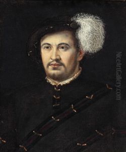 Uomo Con Cappello Piumato