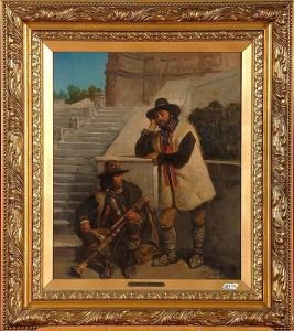 Bergers Italiens by Cesare Felix dell' Acqua