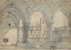 Interno Di Chiostro by Giovanni Battista Dell'Era