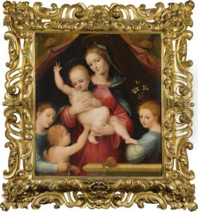 Madonna And Child With Saint John The Baptist And Two Angels by Fra Bartolommeo della Porta