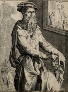 Portrait De Baccio Bandinelli Dans Son Atelier. by Nicolo Della Casa