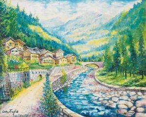 Paesaggio A Rosazze (val Cervo) by Mario Della Foglia