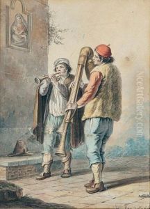 Pastori Suonatori by Saverio Xavier Della Gatta