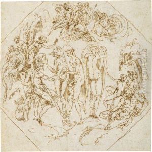 The Judgement Of Paris by Fra Guglielmo Della Porta