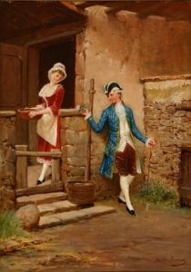 A Courting Couple by Giovanni Della Rocca