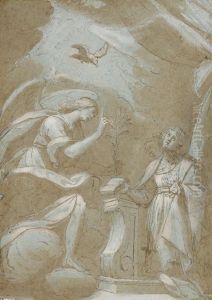 L'annonciation by Giovanni Battista della Rovere