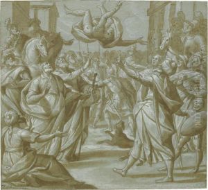 The Fall Of Simon Magus by Giovanni Battista della Rovere