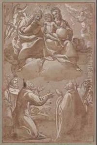 Madonna Con Il Bambino In Gloria E Santi by Giovanni Battista della Rovere