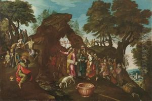 Mose Fa Scaturire L""acqua Da Una Roccia
