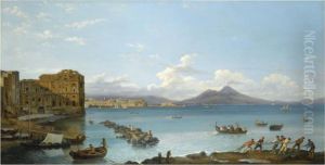 Bay Of Naples by Pietro Della Valle