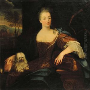 Ritratto Di Dama Con Cagnolino