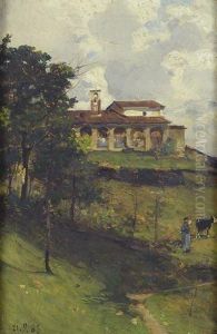 San Bernardo A Pollone by Lorenzo Delleani
