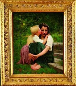 Les Deux Soeurs by Francois Alfred Delobbe
