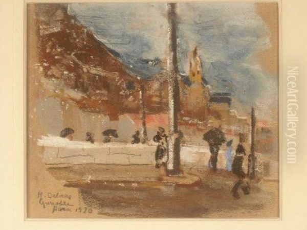Les Quais De L'isere Animes, Le Rabot Et L'ancien Clocher De Saintemarie D'en Haut - view 1