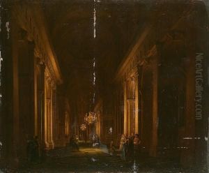 Elegant Figures In A Classical Interior